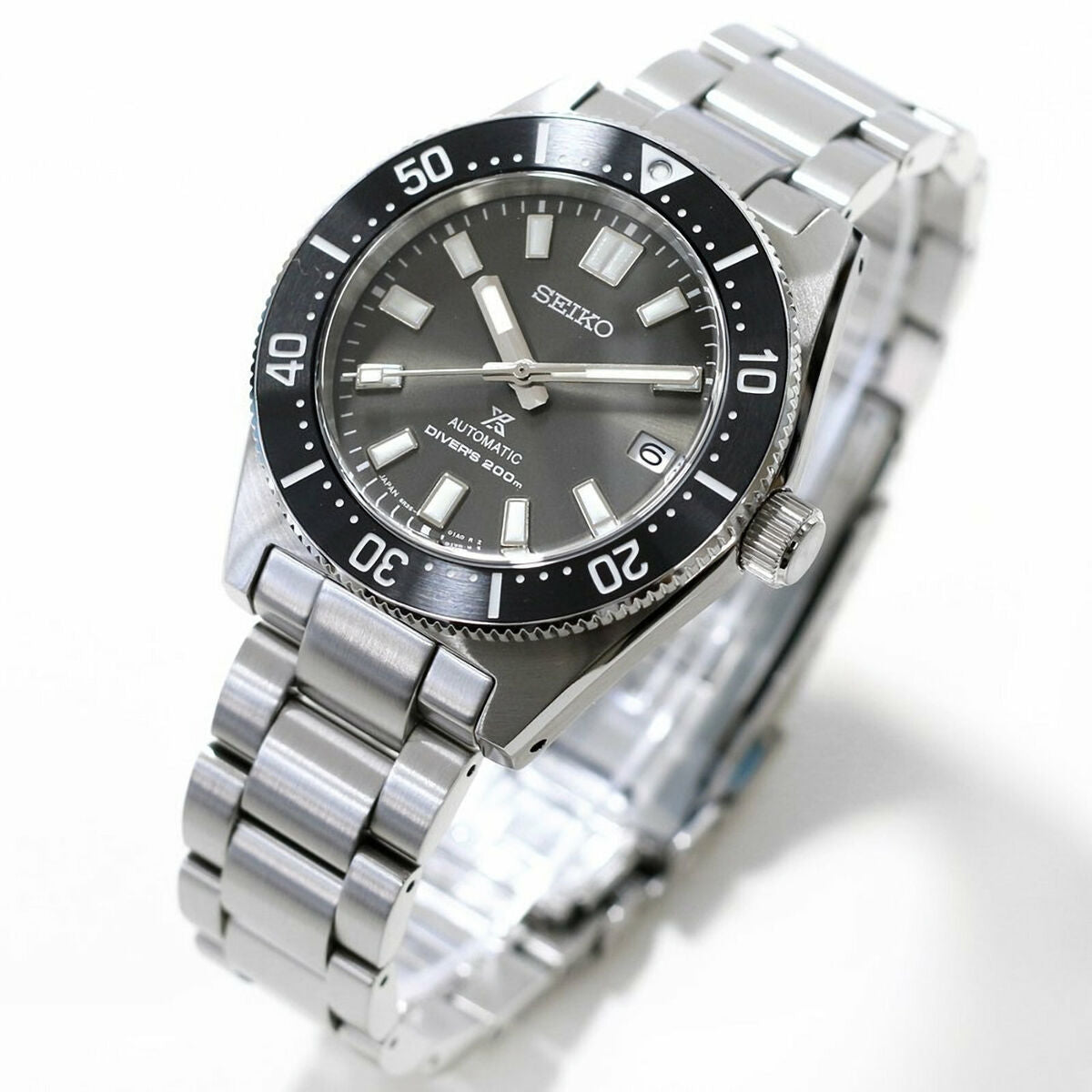  Shop Authentic Seiko Prospex 1965 Modern Re Interpretation Automatic Black Dial Silver Steel Strap Watch For Men - SPB143J1 - Luxxuri