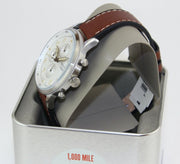  Shop Authentic Fossil Retro Pilot Chronograph Silver Dial Brown Leather Strap Watch for Men - FS5809 - Luxxuri