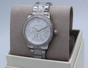  Shop Authentic Michael Kors Tibby Chronograph Silver Dial Silver Steel Strap Watch For Women - MK7294 - Luxxuri