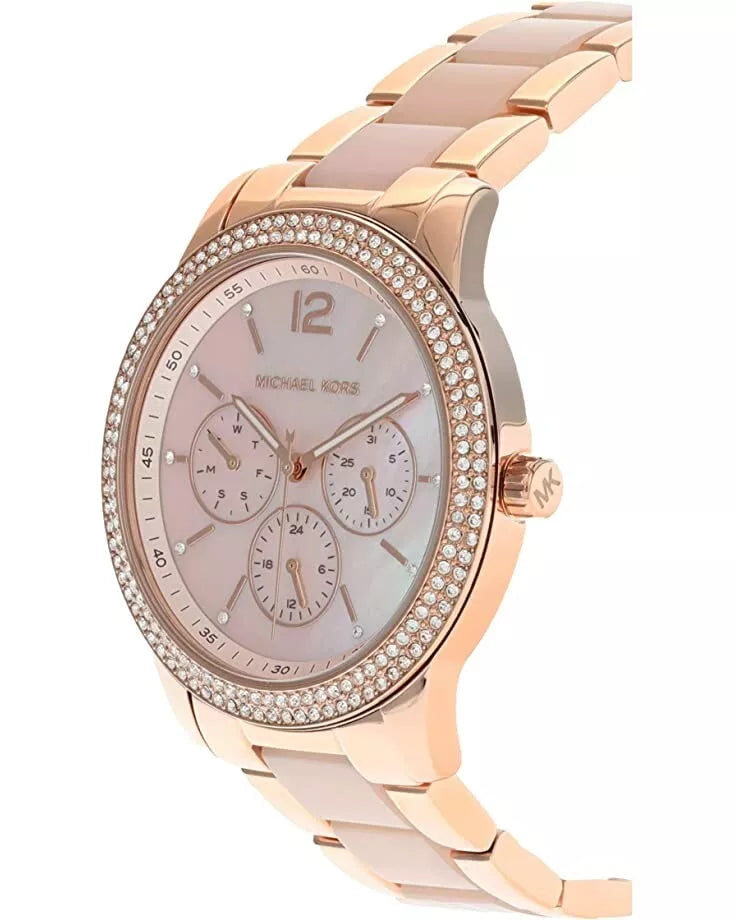  Shop Authentic Michael Kors Tibby Multifunction Rose Gold Dial Rose Gold Steel Strap Watch For Women - MK6928 - Luxxuri