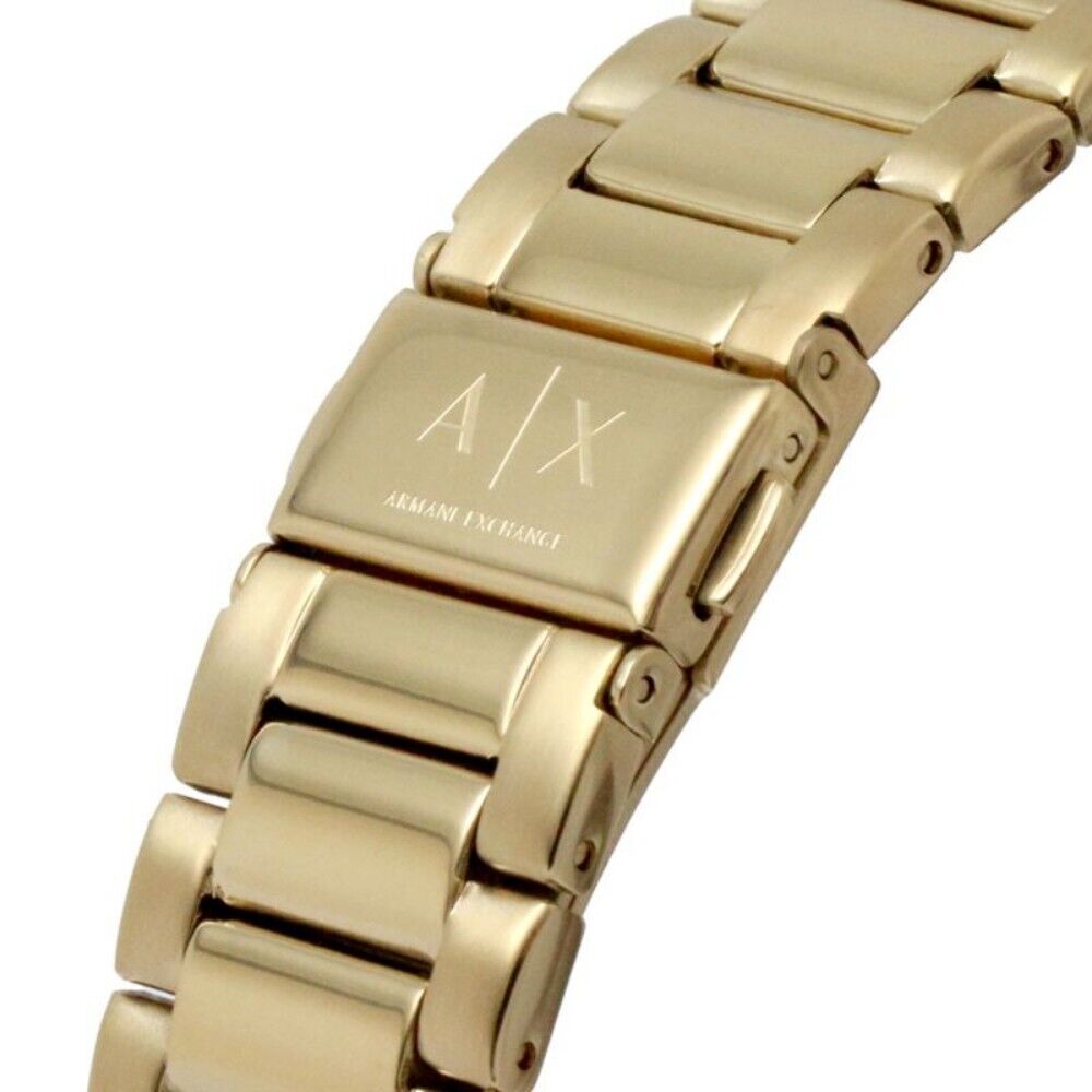  Shop Authentic Armani Exchange Cayde Chronograph Black Dial Gold Steel Strap Watch for Men - AX2747 - Luxxuri