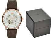  Shop Authentic Emporio Armani Meccanico Automatic White Dial Brown Leather Strap Watch For Men - AR60027 - Luxxuri