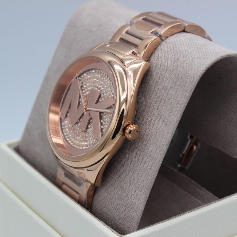  Shop Authentic Michael Kors Janelle Quartz Crystals Rose Gold Dial Rose Gold Steel Strap Watch For Women - MK7312 - Luxxuri