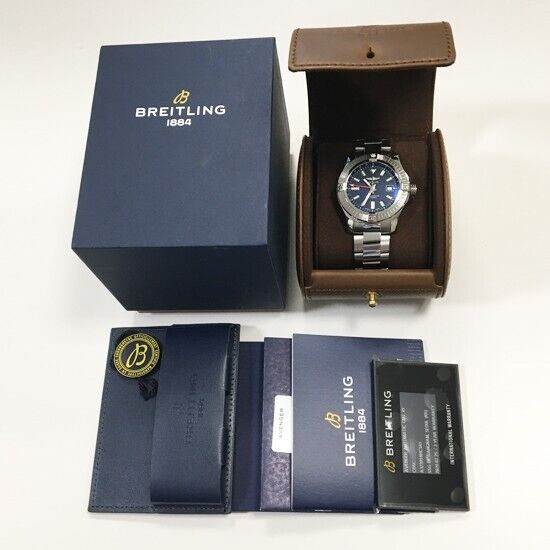  Shop Authentic Breitling Avenger Automatic GMT 45 Blue Dial Silver Steel Strap Watch for Men - A32395101C1A1 - Luxxuri