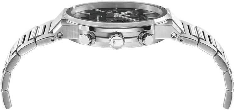  Shop Authentic Salvatore Ferragamo Sapphire Chrono Black Dial Silver Steel Strap Watch for Men - SFME00321 - Luxxuri