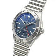  Shop Authentic Breitling Chronomat GMT 40 Blue Dial Silver Steel Strap Watch for Men - A32398101C1A1 - Luxxuri