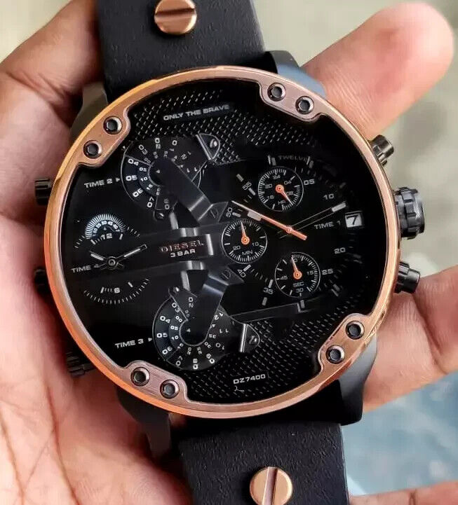  Shop Authentic Diesel Mr Daddy 2.0 Chronograph Black Dial Black Steel Strap Watch For Men - DZ7400 - Luxxuri