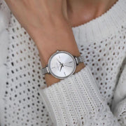  Shop Authentic Michael Kors Jaryn Quartz Silver Dial Silver Steel Strap Watch For Women - MK3783 - Luxxuri