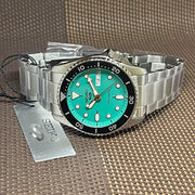  Shop Authentic Seiko 5 Sports SKX Midi Automatic Teal Dial Silver Steel Strap Watch For Men - SRPK33K1 - Luxxuri