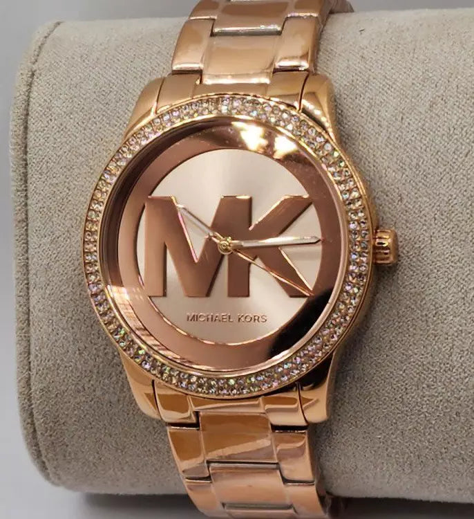  Shop Authentic Michael Kors Tibby Quartz Rose Gold Dial Rose Gold Steel Strap Watch For Women - MK6880 - Luxxuri