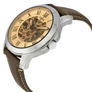  Shop Authentic Fossil Grant Chronograph Cream Dial Brown Leather Strap Watch for Men - ME3122 - Luxxuri