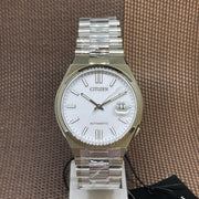  Shop Authentic Citizen Tsuyosa Automatic White Dial Silver Steel Strap Watch For Men - NJ0150-81A - Luxxuri