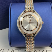  Shop Authentic Swarovski Crystalline Aura White Dial Two Tone Mesh Strap Watch for Women - 5644075 - Luxxuri