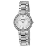  Shop Authentic Fossil Virginia Silver Dial Silver Steel Strap Watch for Women - ES3282 - Luxxuri