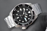  Shop Authentic Seiko 5 Sports Automatic Day Date Black Dial Silver Steel Strap Watch for Men - SRPD55K1 - Luxxuri