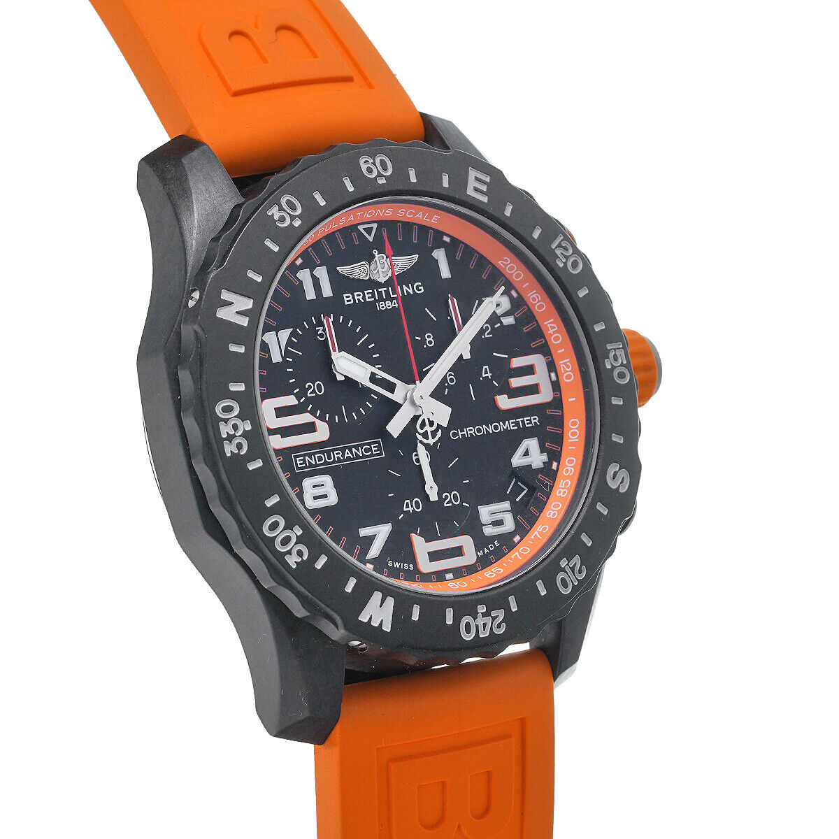  Shop Authentic Breitling Endurance Pro Black Dial Orange Rubber Strap Watch for Men - X82310A51B1S1 - Luxxuri