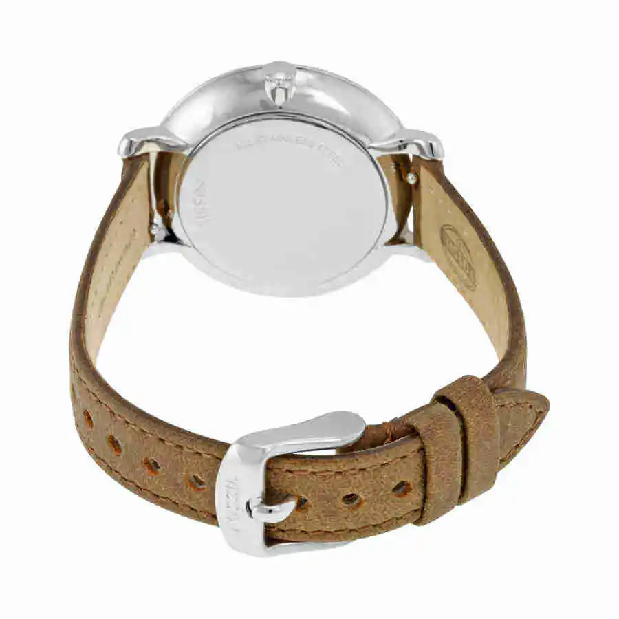  Shop Authentic Fossil Jacqueline White Dial Brown Leather Strap Watch for Women - ES3708 - Luxxuri