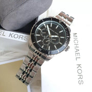  Shop Authentic Michael Kors Cunningham Multifunction Black Dial Silver Steel Strap Watch For Men - MK7156 - Luxxuri