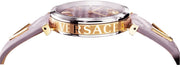 Shop Authentic Versace V-Twist Quartz Purple Dial Purple Leather Strap Watch for Women - VELS00219 - Luxxuri