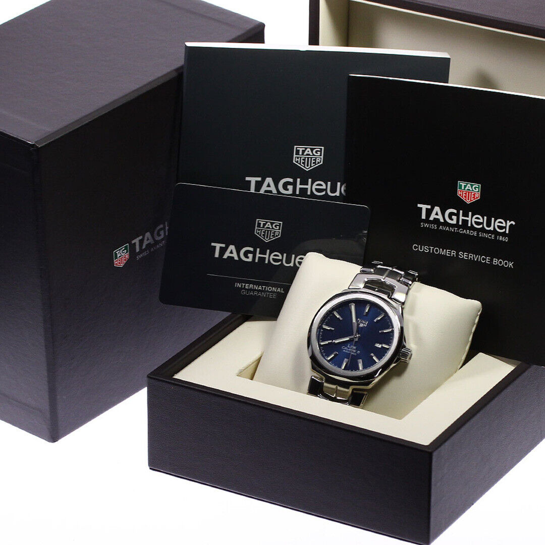  Shop Authentic Tag Heuer Link Automatic Blue Dial Silver Steel Strap Watch for Men - WBC2112.BA0603 - Luxxuri