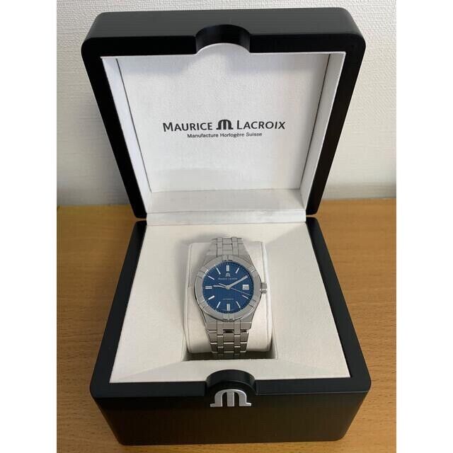  Shop Authentic Maurice Lacroix Aikon Automatic Blue Dial Silver Steel Strap Watch for Women - AI1807-SS002-430-1 - Luxxuri