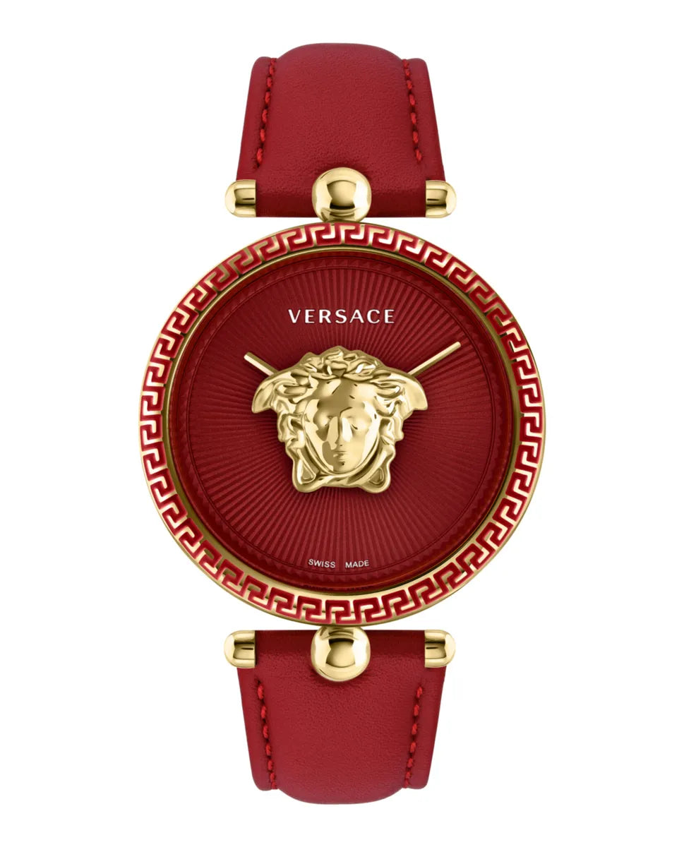  Shop Authentic Versace Palazzo Empire Red Dial Red Leather Strap Watch for Women - VCO120017 - Luxxuri