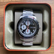  Shop Authentic Fossil Sport Tourer Chronograph Black Dial Silver Steel Strap Watch for Men - FS6045 - Luxxuri