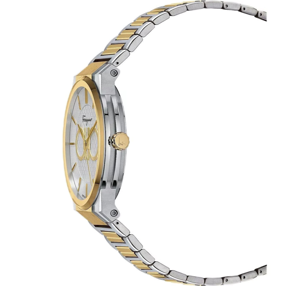  Shop Authentic Salvatore Ferragamo Sapphire Silver Dial Two Tone Steel Strap Watch for Men - SFHP00520 - Luxxuri
