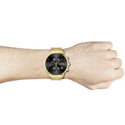  Shop Authentic Hugo Boss Integrity Chronograph Grey Dial Gold Steel Strap Watch for Men - 1513781 - Luxxuri