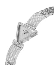  Shop Authentic Guess Fame Quartz Crystals Silver Dial Silver Steel Strap Watch For Women - GW0644L1 - Luxxuri