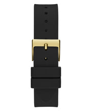  Shop Authentic Guess Queen Quartz Gold Dial Black Silicone Strap Watch For Women - GW0536L3 - Luxxuri