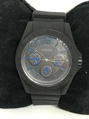  Shop Authentic Fossil Popstastic Sport Black Dial Black Rubber Strap Watch for Men - FS5222 - Luxxuri