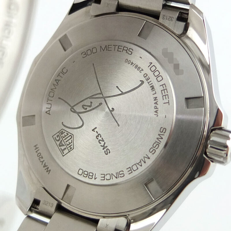  Shop Authentic Tag Heuer Aquaracer Caliber 5 Match Timer Shinji Kagawa Edition Blue Dial Silver Steel Strap Watch for Men - WAY201H.BA0927 - Luxxuri