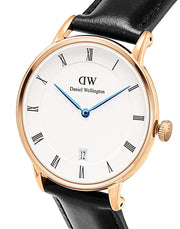  Shop Authentic Daniel Wellington Dapper Sheffield White Dial Black Leather Strap Watch For Men - DW00100092 - Luxxuri