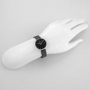  Shop Authentic Daniel Wellington Petite Ashfield Black Dial Black Mesh Strap Watch For Women - DW00100246 - Luxxuri