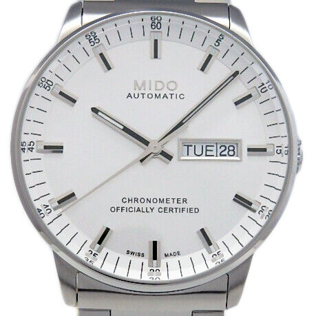 Shop Authentic Mido Commander II Automatic Chronometer Silver Dial Silver Steel Strap Watch For Men - M021.431.11.031.00 - Luxxuri