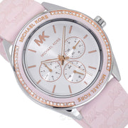  Shop Authentic Michael Kors Jessa Quartz Silver Dial Pink Silicone Strap Watch For Women - MK7268 - Luxxuri