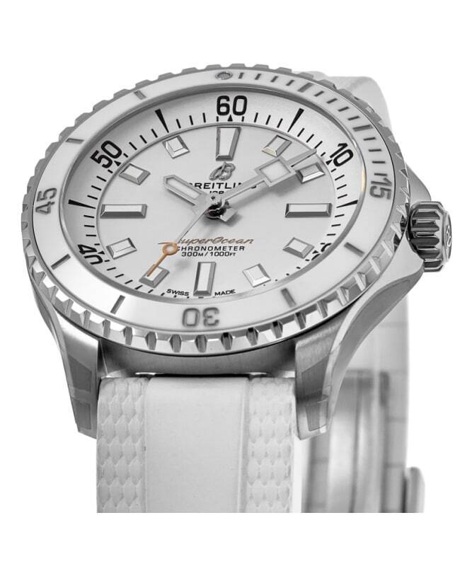  Shop Authentic Breitling Superocean Automatic 36 White Dial White Rubber Strap Watch for Men - A17377211A1S1 - Luxxuri