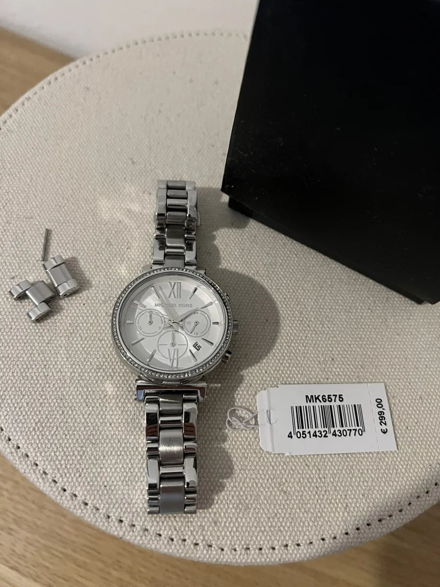  Shop Authentic Michael Kors Sofie Quartz Silver Dial Silver Steel Strap Watch For Women - MK6575 - Luxxuri