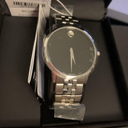  Shop Authentic Movado Museum Classic Black Dial Silver Steel Strap Watch for Men - 0607199 - Luxxuri