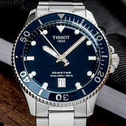  Shop Authentic Tissot Seastar 1000 Blue Dial Silver Steel Strap Watch For Men - T120.410.11.041.00 - Luxxuri