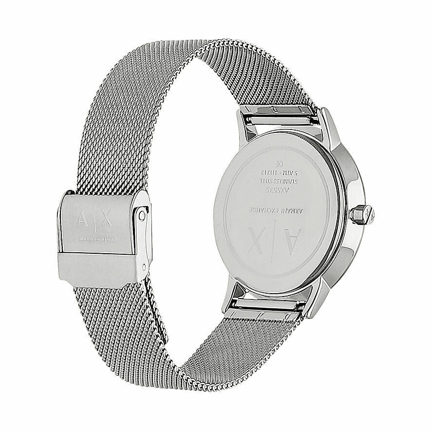  Shop Authentic Armani Exchange Lola Analog Silver Dial Silver Mesh Strap Watch For Women - AX5535 - Luxxuri