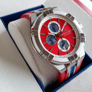  Shop Authentic Maurice Lacroix Aikon Beach Volley Vikings Limited Edition Red Dial Red Rubber Strap Watch for Men - AI1018-SS001-530-6 - Luxxuri