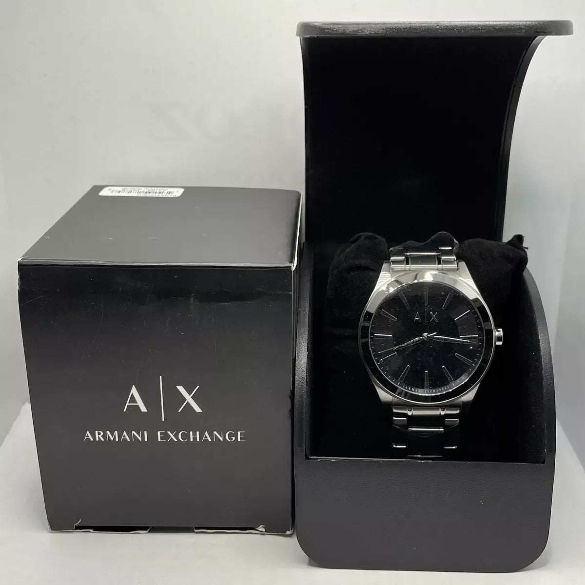  Shop Authentic Armani Exchange Nico Analog Black Dial Silver Steel Strap Watch For Men - AX2320 - Luxxuri