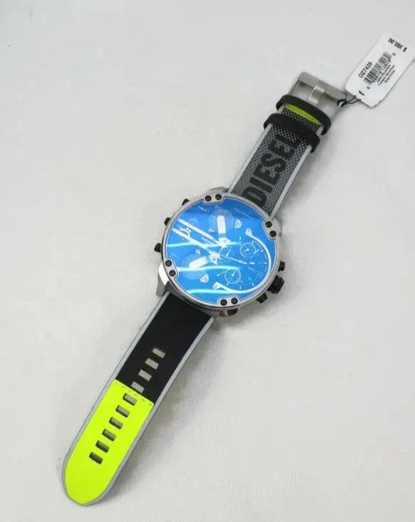  Shop Authentic Diesel Mr. Daddy 2.0 Chronograph Black Dial Grey Nylon Strap Watch For Men - DZ7429 - Luxxuri