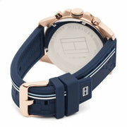  Shop Authentic Tommy Hilfiger Decker Multifunction Blue Dial Blue Rubber Strap Watch for Men - 1791474 - Luxxuri