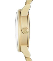  Shop Authentic Burberry The City Gold Dial Gold Steel Strap Watch for Women - BU9234 - Luxxuri