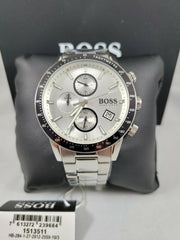  Shop Authentic Hugo Boss Rafale Competitive Sport Silver Dial Silver Steel Strap Watch for Men - 1513511 - Luxxuri