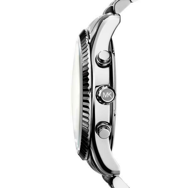  Shop Authentic Michael Kors Lexington Silver Dial Silver Steel Strap Watch for Men - MK8405 - Luxxuri