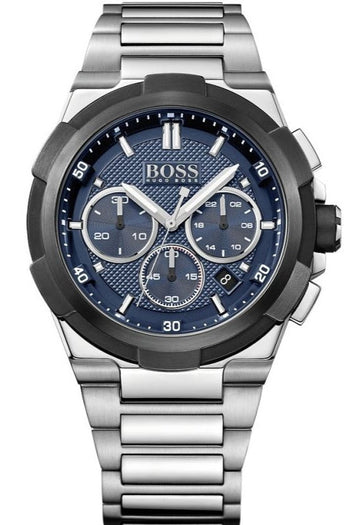  Shop Authentic Hugo Boss Supernova Chronograph Blue Dial Silver Steel Strap Watch for Men - 1513360 - Luxxuri